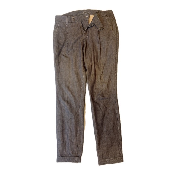 Vince Women's Pinstripe Grey  Trousers size 6 - Picture 1 of 6